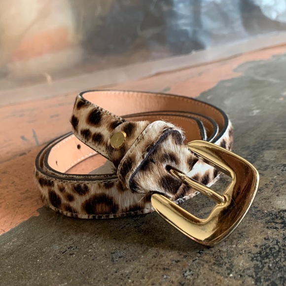 Attilio Giusti Leombruni leopard pony hair belt